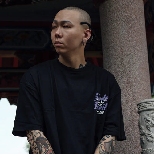 MAXXC Smiling Devil Short-Sleeve T-Shirt - Black