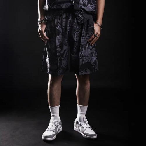 CTRL 2nd Generation Japanese Style Explosion Patchwork Shorts